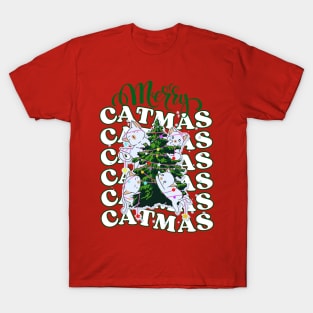 Merry Catmas, Merry Christmas For Cat Lovers T-Shirt
